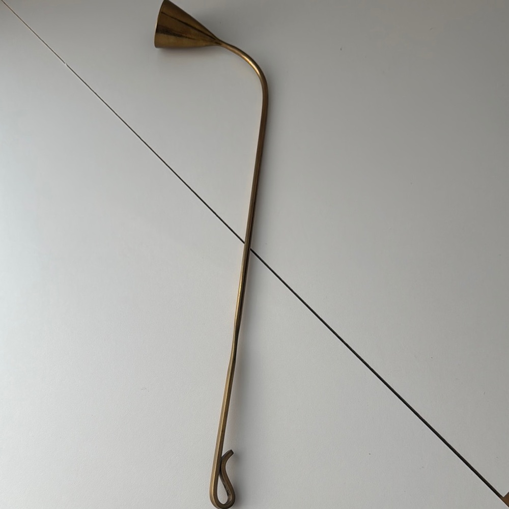 Elegant Brass Gold Candle Snuffer